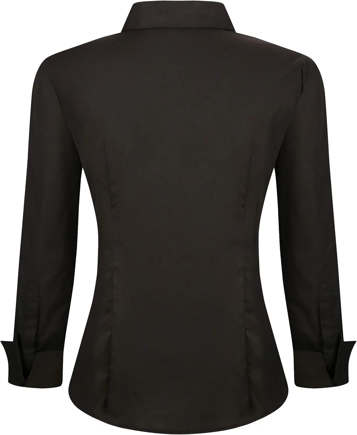 Alex Vando Womens Dress Shirts Wrinkle Free Regular Fit Long Sleeve Stretch Work Shirt