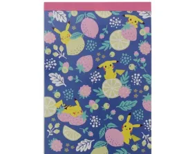 Blue Fruit Pattern Pikachu Memo Pad