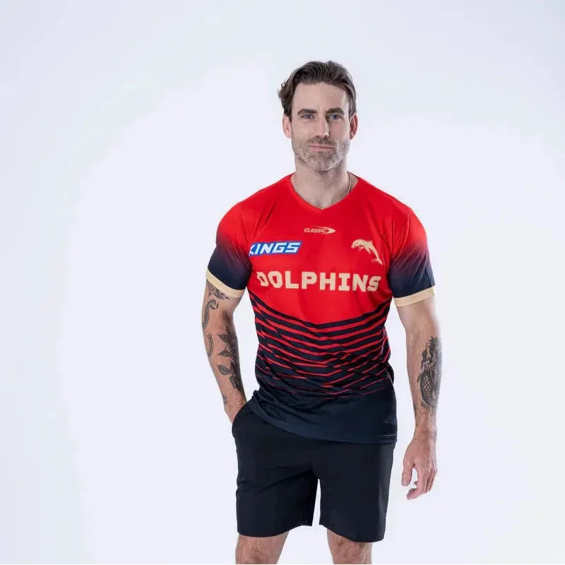Dolphins 2025 Mens Pro Warm Up Training Tee