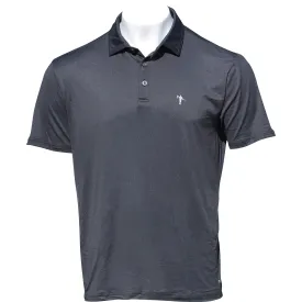 GAMER ICON POLO - BLACK HEATHER