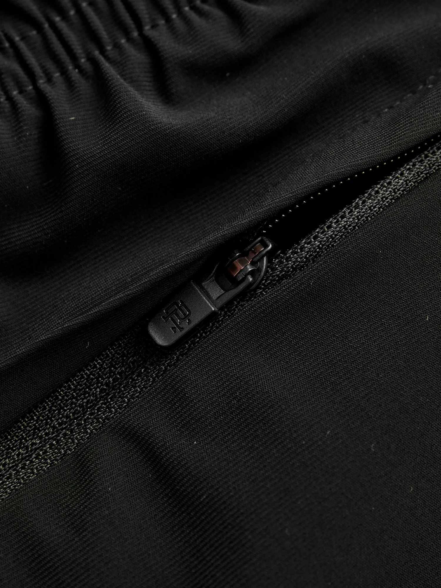 High Gauge Knit Swim Short in Black