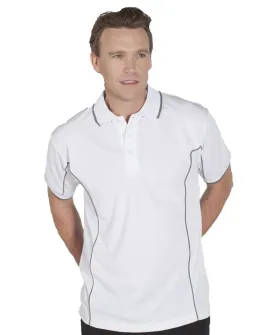 Jb's Adults Podium Short Sleeve Piping Polo 1st (10 Colour) (7PIP)