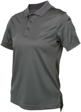 LAPG Women's Recon Jersey Short Sleeve Polo Shirt, Anti-Wrinkle Moisture Wicking Tactical Polo Shirt for Women