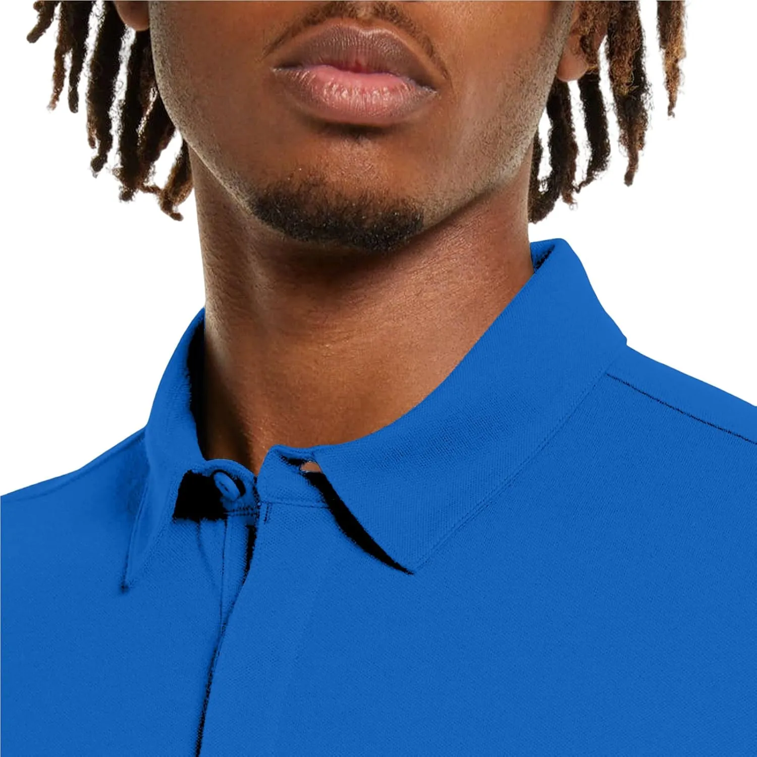Lexiart Mens Athletic Golf Polo Shirts - Short Sleeve Workout Polos Quick Dry T-Shirt