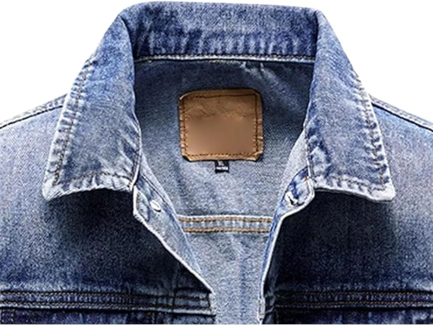Men's Multi Pocket Denim Vest Trucker Sleeveless Jean Outerwear Casual Vintage Button Cowboy Vests