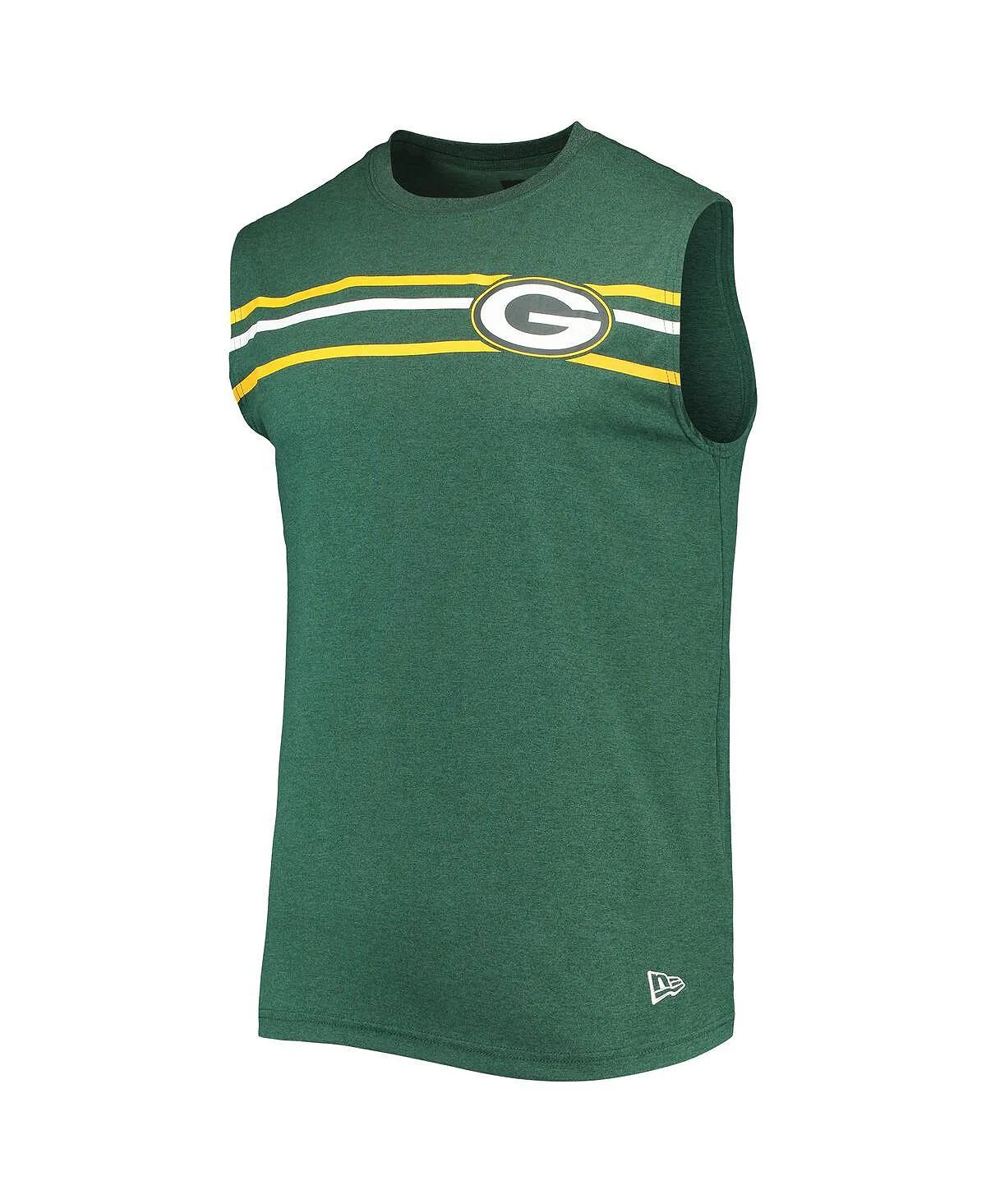 New Era Men's Green Bay Packers Brushed Sleeveless Tank Top, Green