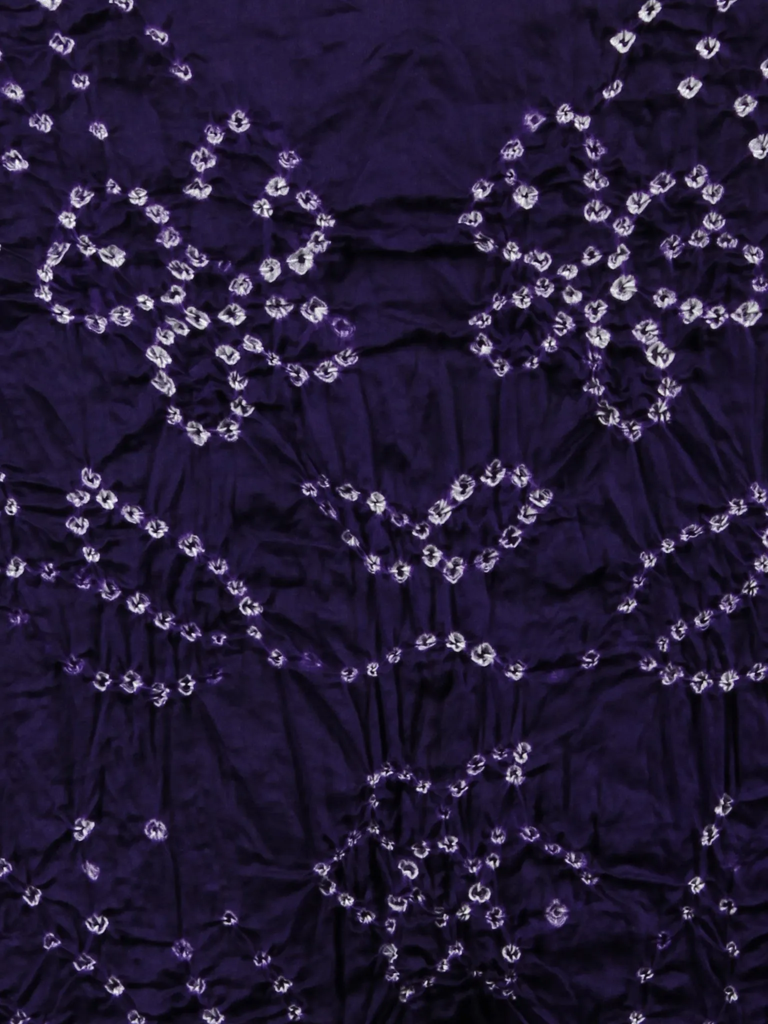 Purple White Hand Tie & Dye Bandhej Suit Salwar Dupatta (Set of 3)  - S16281261