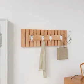 Wall Hanger 42x8.5x14 cm Solid Wood Walnut