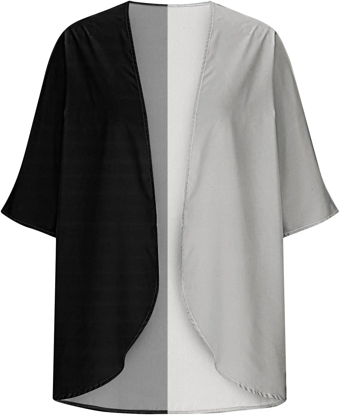 Womens Cardigans Lightweight Summer Beach Swimwear Sheer Chiffon Coverup Casual Loose Open Front Hawaiian Tops