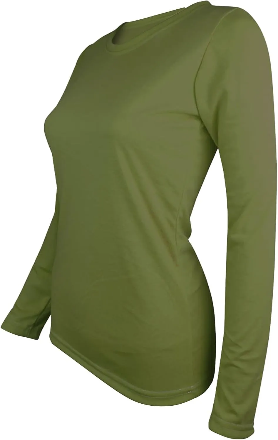 Womens Long Sleeve Shirts Mock Neck Basic Slim Fitted Tops Lightweight Stretch Base Layer T-Shirt Pullovers Tee